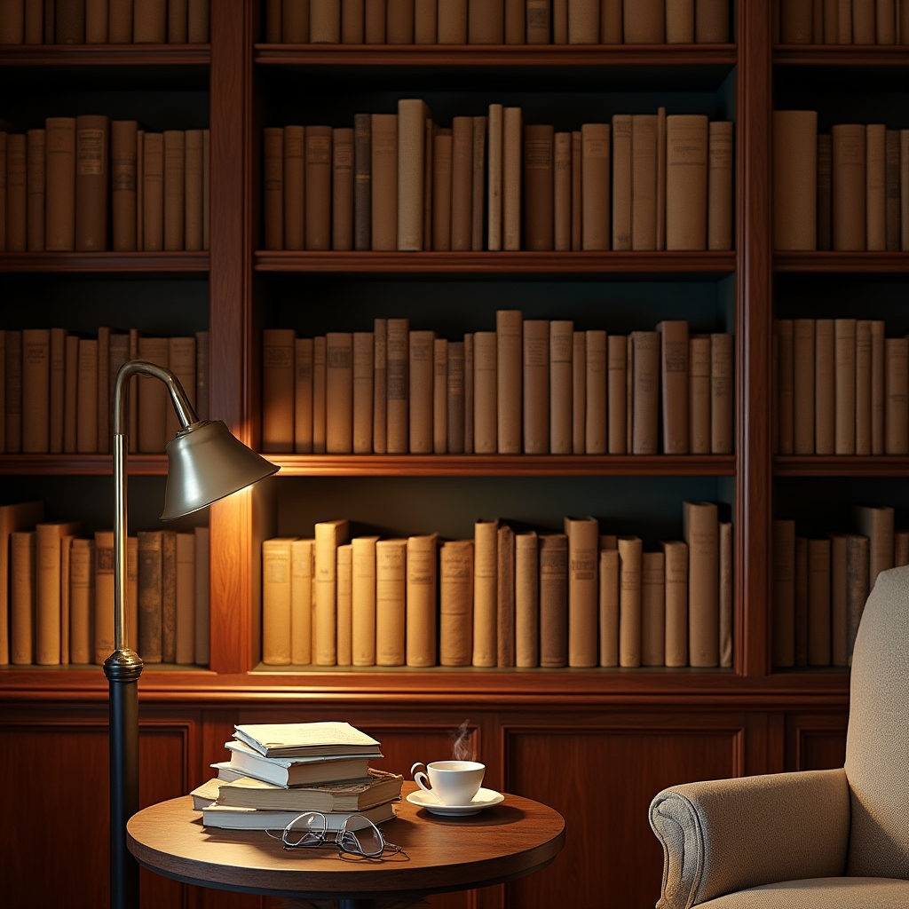 Bücherregal mit ausgewählten Büchern zum Thema berufliche Auszeit und Sabbatical